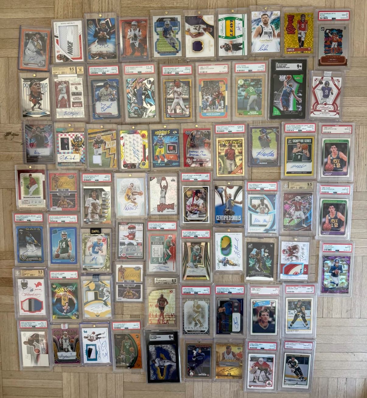 Graded card inventory from Send City Breaks